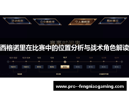 西格诺里在比赛中的位置分析与战术角色解读 西格诺里在比赛中的位置分析与战术角色解读