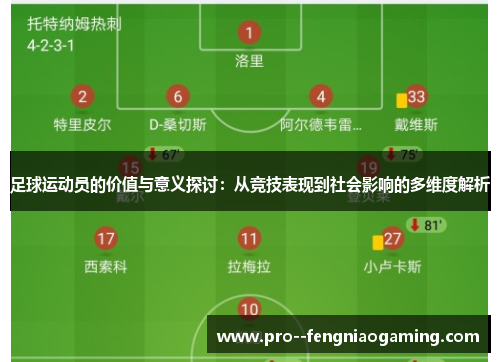 足球运动员的价值与意义探讨：从竞技表现到社会影响的多维度解析